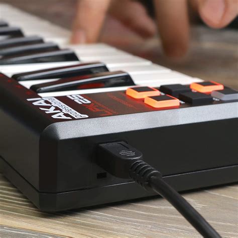 A teensy (arduino clone) powered velocity sensitive usb midi keyboard with sustain pedal. AKAI Professional LPK25 | Portable USB-powered MIDI ...