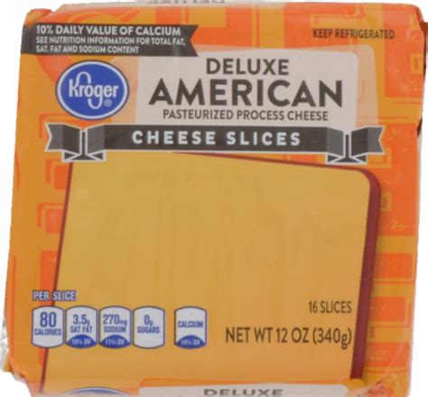 Kroger® Deluxe American Cheese Slices 12 Oz Kroger