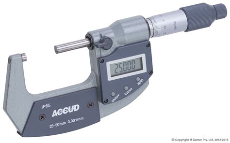 Accud Coolant Proof Dual Scale Digital Outside Micrometers Gamer