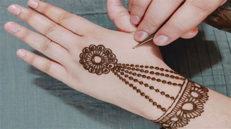 Latest Beautiful And Simple Mehndi Design Easy Flower Jewellery