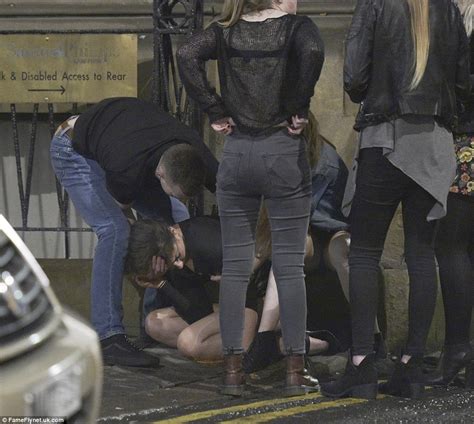Mayhem On The Streets Of Newcastle As Drunken Revellers Enjoy May Day