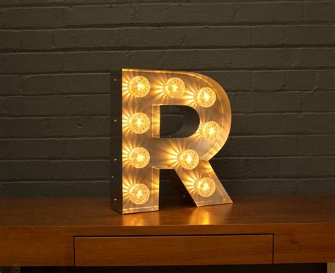 Light Up Marquee Bulb Letters R By Goodwin And Goodwin Light Up Letters
