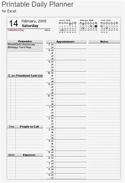 customize  planner    printable  excel