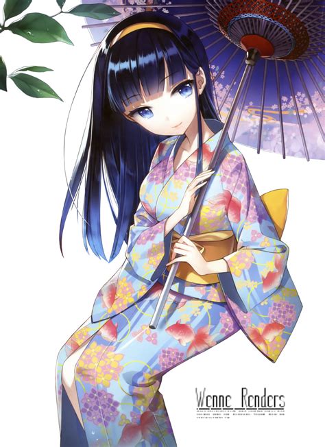 Yukata Anime Girl Kimono