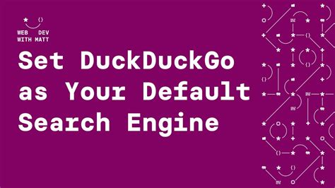 How To Set Duckduckgo As Your Default Search Engine Youtube