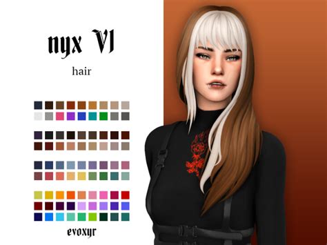 Evoxyr Nyx V1 And V2 Hairs ☽ Mm Recreation Of — Ridgeports Cc Finds