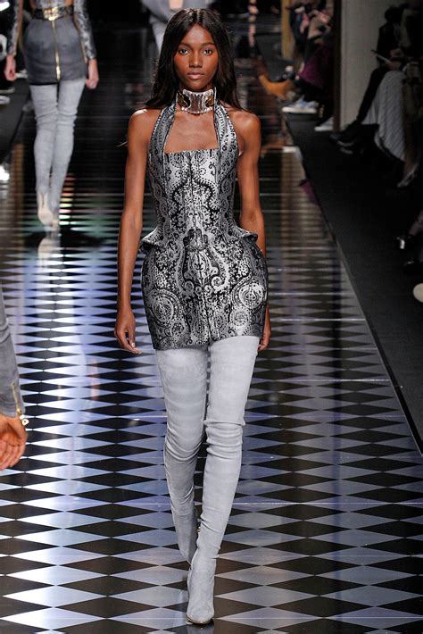 Paris Fashion Week Black Beauties Rule At Balmain Essence