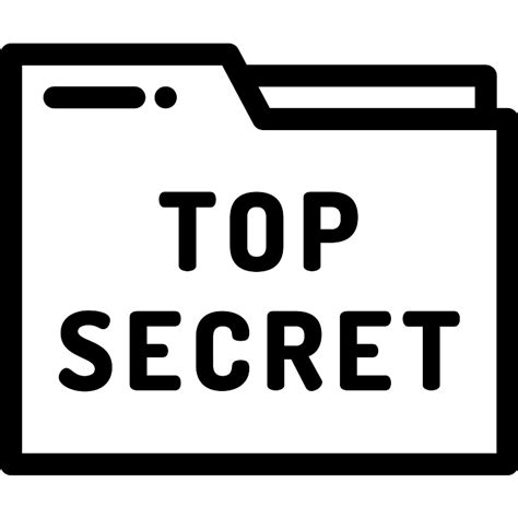 Secret Icon Top Secret Document Icon Stock Illustration Illustration