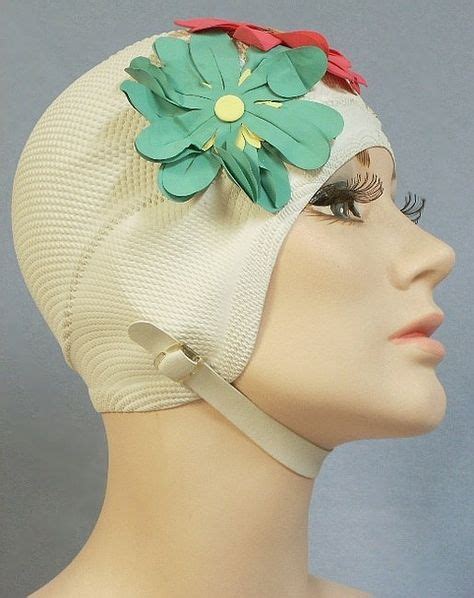 1950s Kleinerts Flower Petals Rubber Swim Cap Swim Caps Vintage