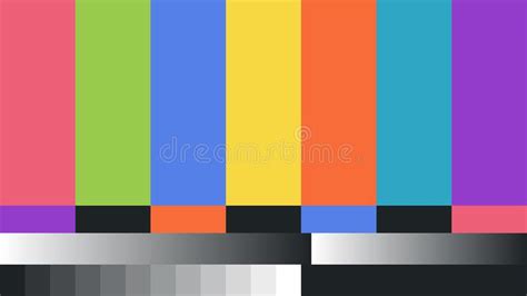 No Signal Tv Retro Television Test Pattern Color Rgb Bars