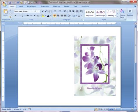 Choose from our library of stunning layouts to create an original and thoughtful card with ease. How to Create and Print a Mother's Day Card using MS Word ...