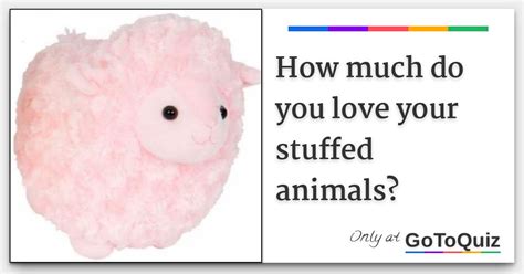 How Much Do You Love Your Stuffed Animals
