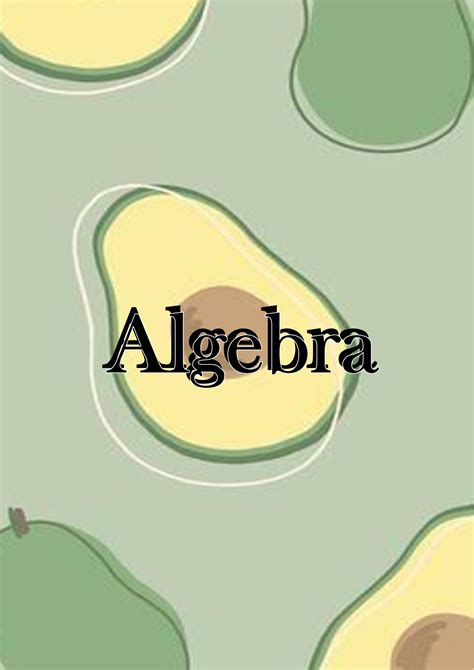 AlgebraPortadas Imprimibles Printable Covers Material Educativo
