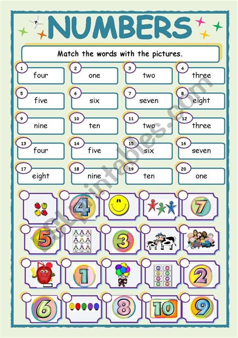 Numbers Esl Worksheet By Jhansi