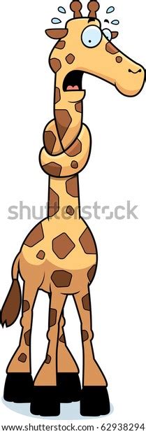 Cartoon Giraffe His Neck Knot Stock Vector Royalty Free 62938294