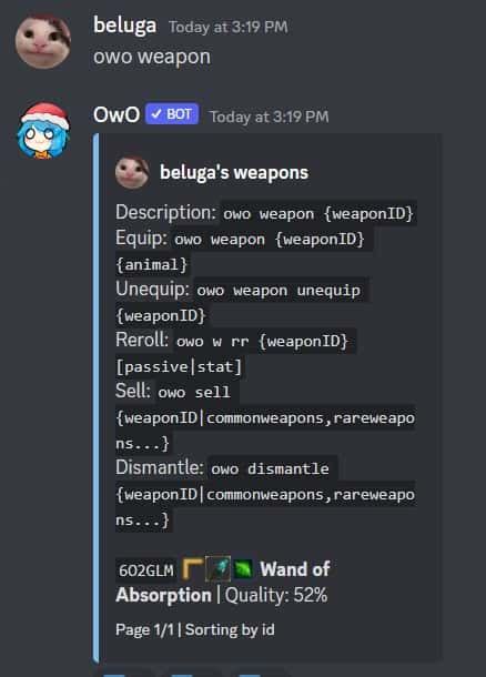 How To Use Owo Discord Bot Owo Bot Commands Cyberithub