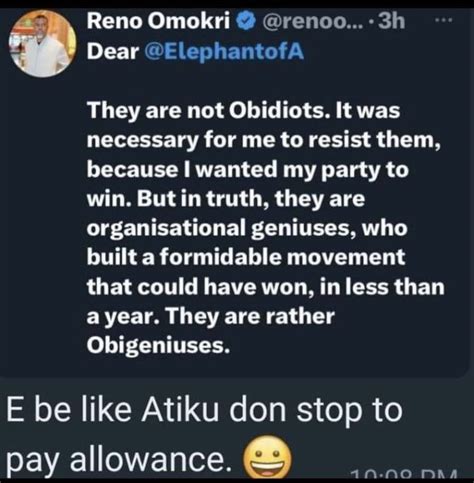 Is Reno Omokiri Now A Mental Patient Politics Nigeria