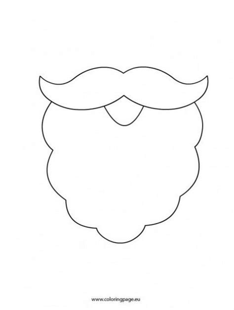 Printable Gnome Beard Template