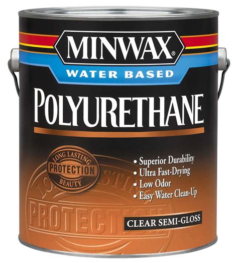 Minwax Water Based Clear Semi Gloss Polyurethane Water Based 1 Gl