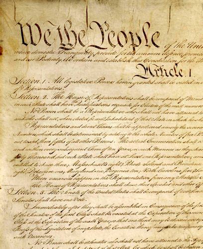 Free Printable Constitution Of The United States