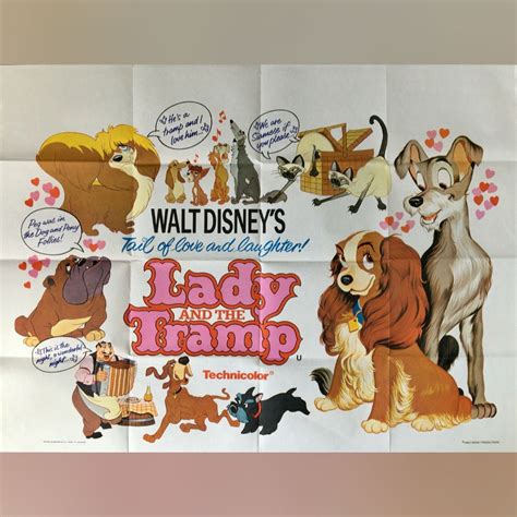Lady And The Tramp 1970s Re Release Original Movie Poster