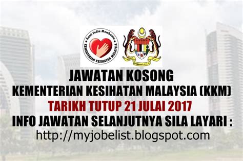 Permohonan adalah dipelawa daripada warganegara malaysia yang berkelayakan dan berumur 18 tahun ke atas untuk mengisi kekosongan jawatan berikut: Jawatan Kosong di Kementerian Kesihatan Malaysia (KKM ...