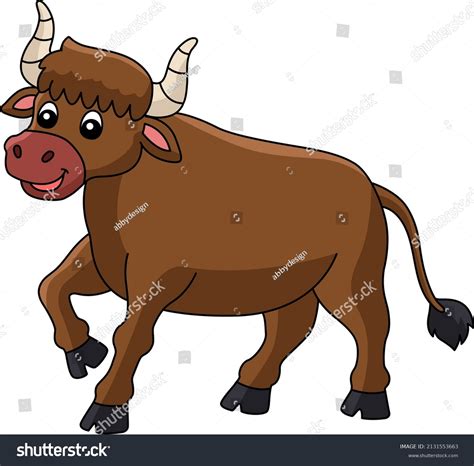 5556 Cartoon Ox Coloring Images Stock Photos And Vectors Shutterstock