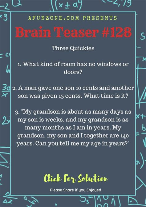 🧠brain Teaser No 128 Brain Teasers Lateral Thinking Brain Teasers
