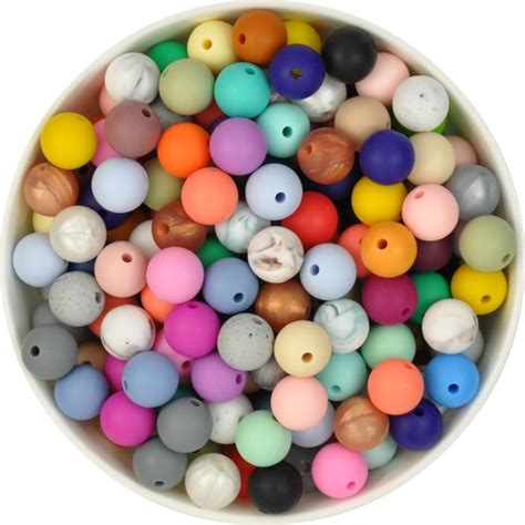 12mm Round Silicone Bead 100pk