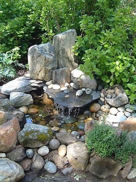 Small Backyard Waterfall 34 Rock Garden Design Water Features In The