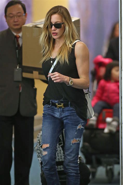 Katie Cassidy In Ripped Jeans At Vancouver International Airport March