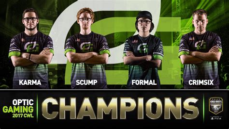 Optic Gaming Wins The 2017 Call Of Duty World League Championship