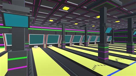 Low Poly Bowling Alley Pack 3d Asset Cgtrader