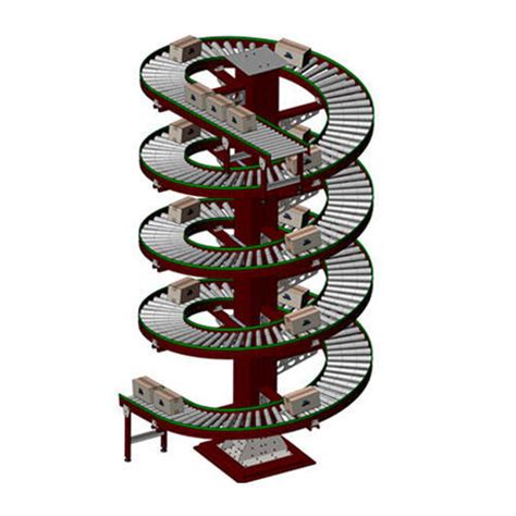 Pe Polished Spiral Roller Conveyor For Moving Goods Certification