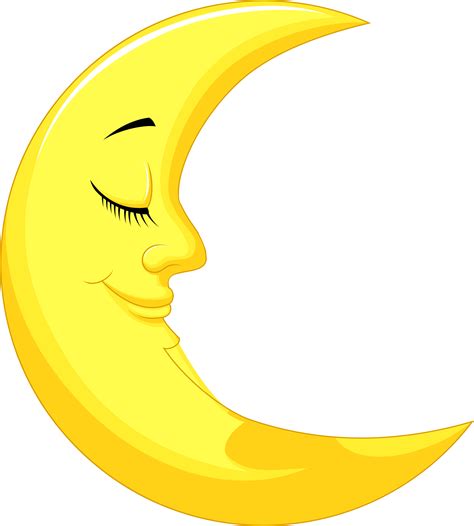 Cute Yellow Moon Png Clipart Picture Animated Picture Of A Moon Png