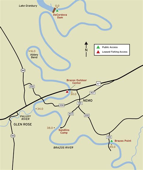Brazos River Map