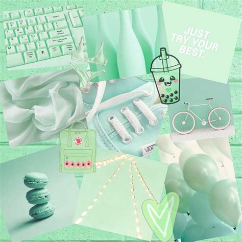 24 Blissful Aesthetic Pastel Green Background