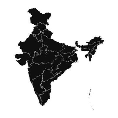 India Political Map Vector Art Icons And Graphics For Free Download
