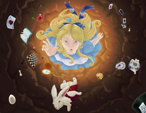 Alice Falling In The Rabbit Hole By Soraleoyfaith On Newgrounds