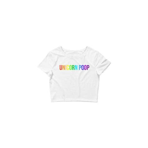 Unicorns Unite Liked On Polyvore Featuring Tops Unicorn Crop Top
