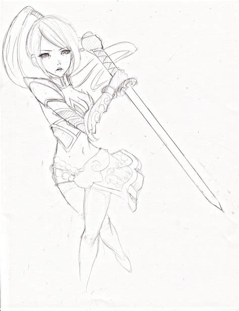 Ninja Warrior Girl By Jellytea On Deviantart