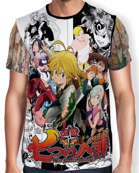 Camisa Trio Nanatsu No Taizai Camisas Full