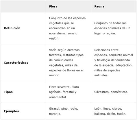 Flora Y Fauna Definici N Caracter Sticas Tipos Y Ejemplos