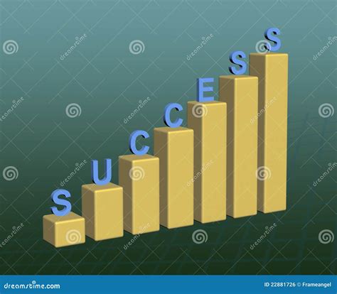Success Graph 3d Stock Illustration Illustration Of Solution 22881726