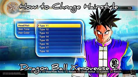 How To Change Your Hairstyle Dragon Ball Xenoverse Youtube