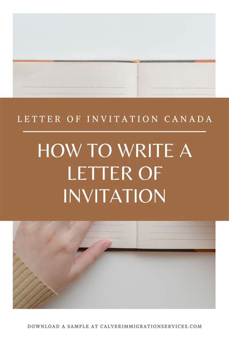 Letter Of Invitation Canada How To Write One Sample Included