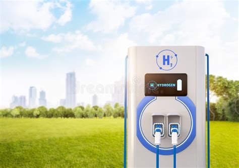 Ev Hydrogen Charging Station Or Electric Vehicle Recharging Station For