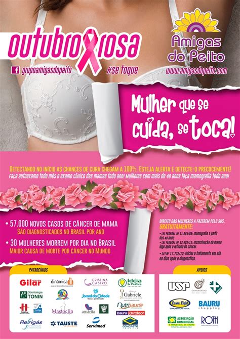 ProgramaÇÃo Outubro Rosa 2015 Eventos Amigas Do Peito De Bauru