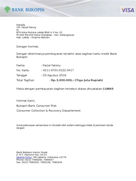 Contoh Surat Beri Kuasa Doc