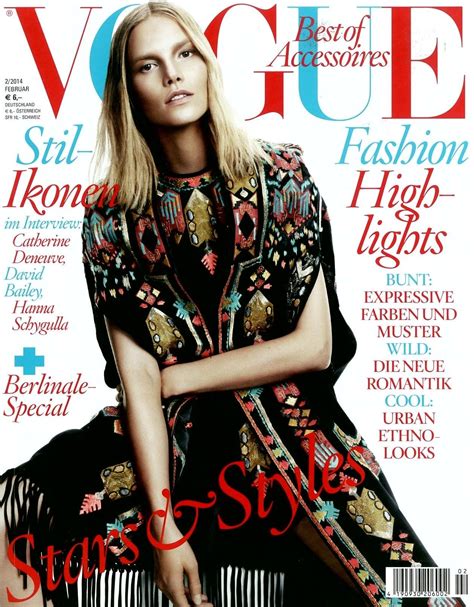 Vogue Germany February 2014 Vogue Germany Vogue Magazine Covers